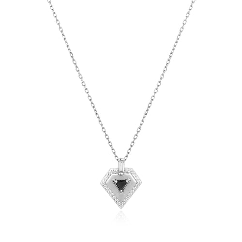 Silver Geometric Necklace