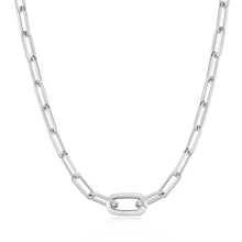 Load image into Gallery viewer, Silver Linked Chunky Chain Necklace