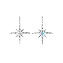 Load image into Gallery viewer, Ania Haie Silver Turquoise and Cubic Ziconia Star Charm