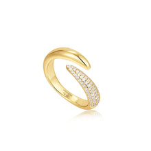 Load image into Gallery viewer, Ania Haie Gold Sparkle Adjustable Wrap Ring