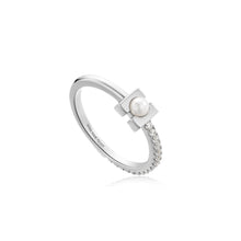 Load image into Gallery viewer, Ania Haie Silver Pearl Modernist Band Ring