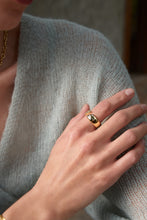 Load image into Gallery viewer, Ania Haie Gold Sparkle Wide Adjustable Ring