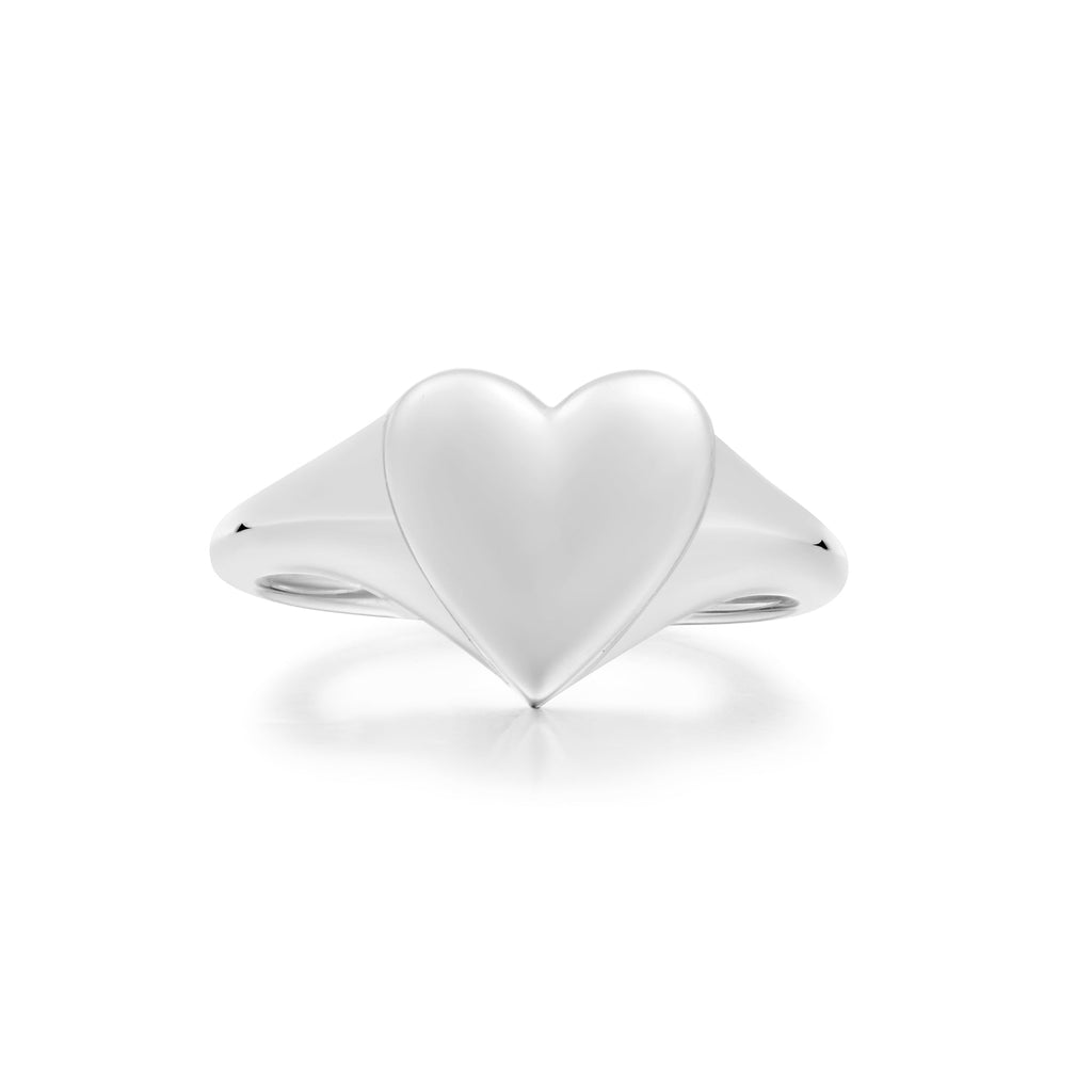 Ania Haie Silver Love Signet Ring