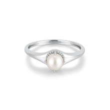 Load image into Gallery viewer, Ania Haie Silver Freshwater Pearl Stacking Ring