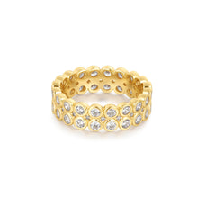 Load image into Gallery viewer, Ania Haie Gold Double Row Bezel Ring