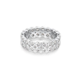 Ania Haie Silver Double Row Bezel Ring