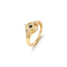 Load image into Gallery viewer, Ania Haie Gold Star Signet Ring