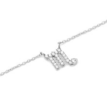 Load image into Gallery viewer, Zodiac Crystal Necklace Silver