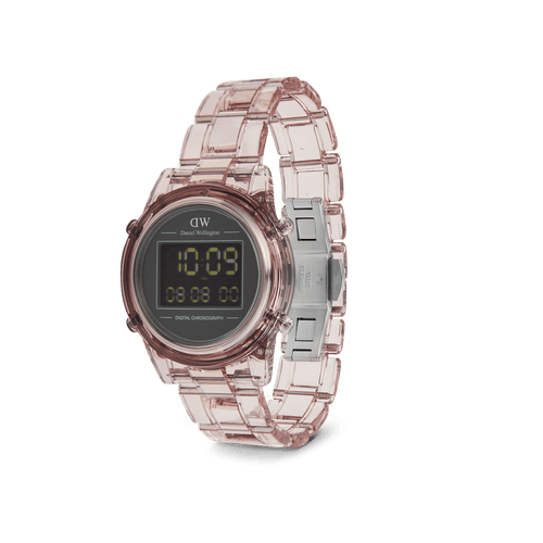 Retro Digital Dark Pink Watch