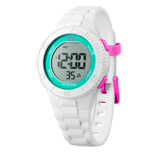 ICE digit - White turquoise