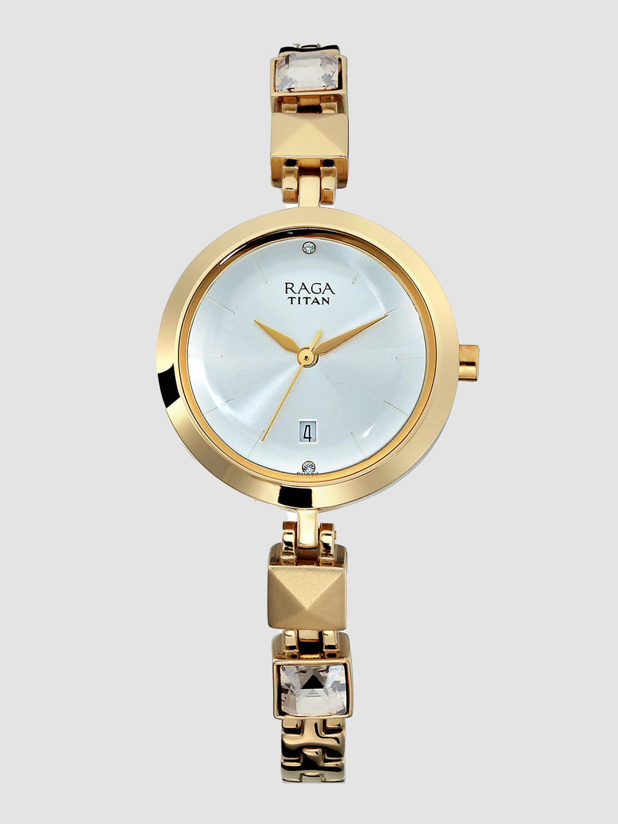 Sydney Ragas Titan Raga Viva Analogue Silver Dial Metal Strap Women Watch – Watch ...