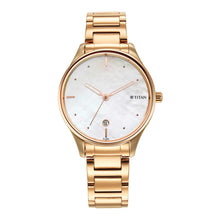 Load image into Gallery viewer, Titan Pastel Dreams White Mother Of Pearl Dial Analogue Metal Strap watch for Women