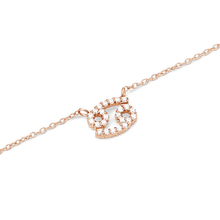 Load image into Gallery viewer, Zodiac Crystal Necklace Rose Gold