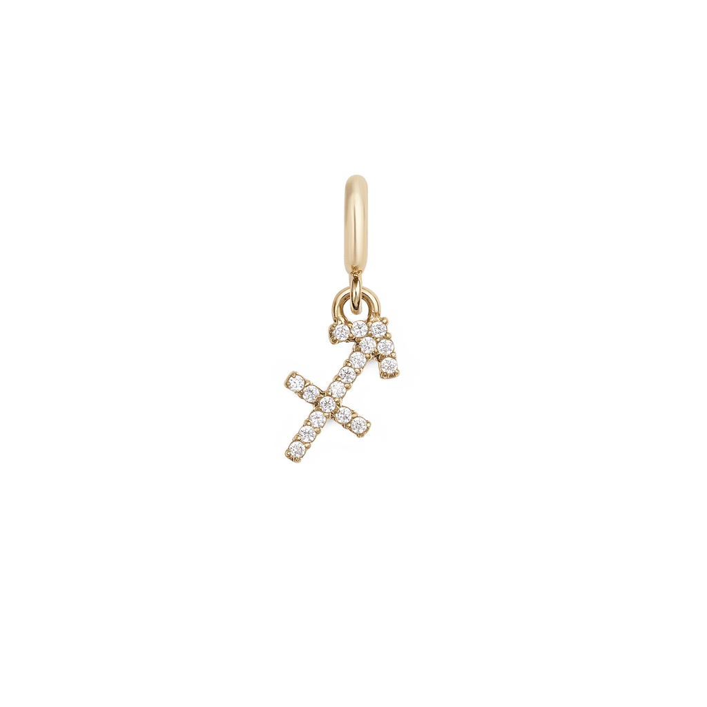 Zodiac Watch Charm Gold