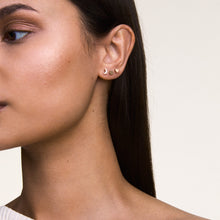 Load image into Gallery viewer, Moon Stud Rose Gold