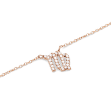 Load image into Gallery viewer, Zodiac Crystal Necklace Rose Gold