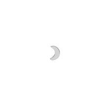 Load image into Gallery viewer, Moon Stud Silver