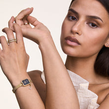 Load image into Gallery viewer, Quadro Mini Crystal Zodiac Evergold Watch