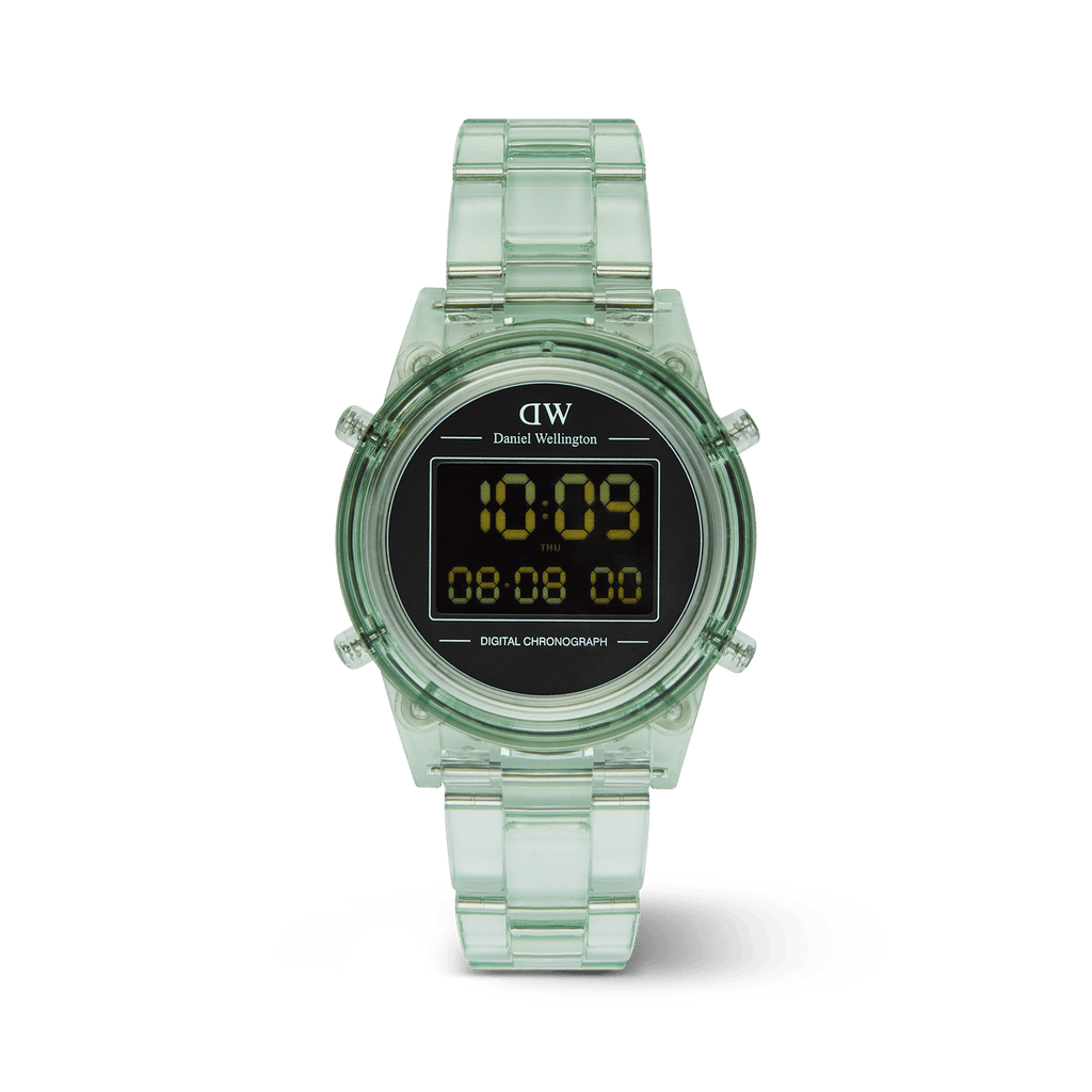 Retro Digital Light Green Watch