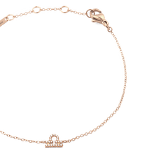 Load image into Gallery viewer, Daniel Wellington Crystal Zodiac Chain Bracelet Rose Gold