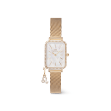 Load image into Gallery viewer, Quadro Crystal Zodiac Evergold Watch