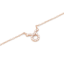 Load image into Gallery viewer, Zodiac Crystal Necklace Rose Gold