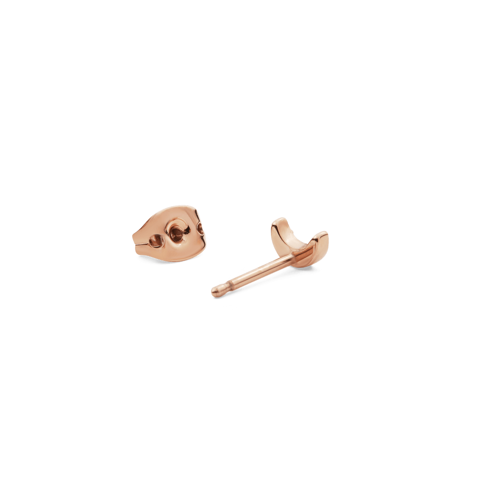Moon Stud Rose Gold