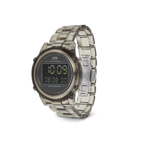 Retro Digital Light Grey Watch