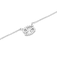 Load image into Gallery viewer, Zodiac Crystal Necklace Silver