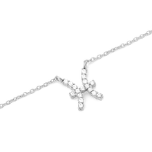 Load image into Gallery viewer, Zodiac Crystal Necklace Silver