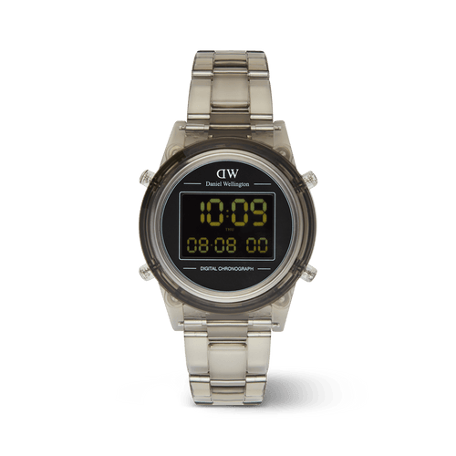 Retro Digital Light Grey Watch