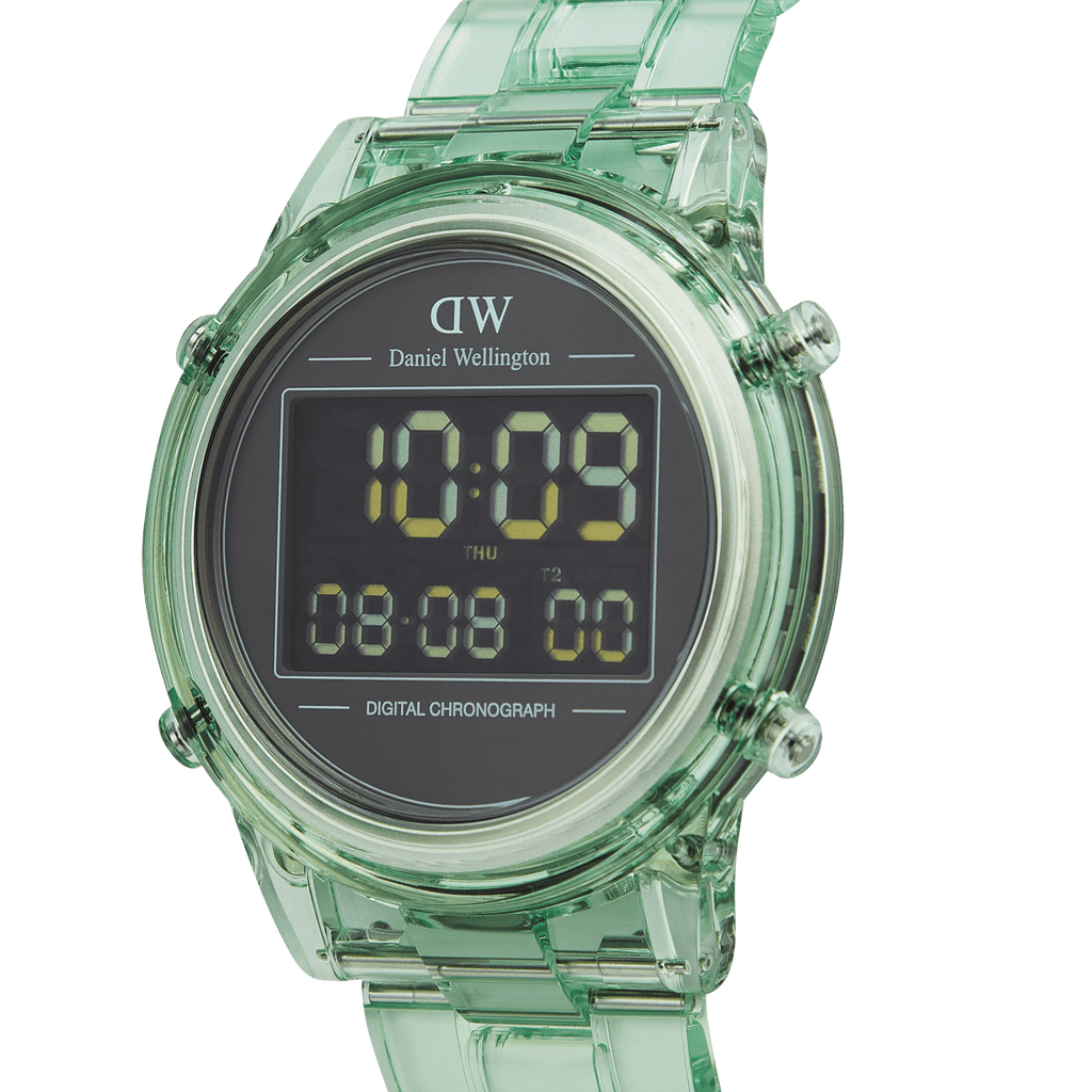 Retro Digital Light Green Watch