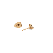 Load image into Gallery viewer, Crystal Heart Stud Gold