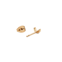 Load image into Gallery viewer, Crystal Moon Stud Gold