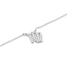 Load image into Gallery viewer, Zodiac Crystal Necklace Silver