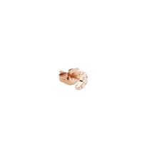 Load image into Gallery viewer, Crystal Moon Stud Rose Gold