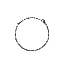 Load image into Gallery viewer, Black Crystal Tennis Bracelet