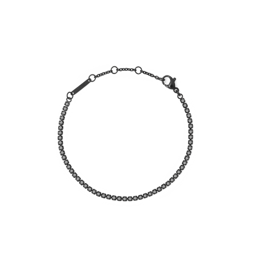 Black Crystal Tennis Bracelet
