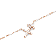 Load image into Gallery viewer, Zodiac Crystal Necklace Rose Gold