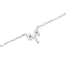 Load image into Gallery viewer, Zodiac Crystal Necklace Silver