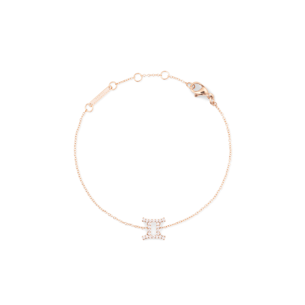 Daniel Wellington Crystal Zodiac Chain Bracelet Rose Gold