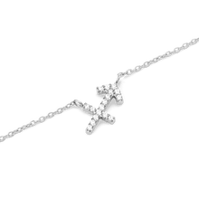 Load image into Gallery viewer, Zodiac Crystal Necklace Silver