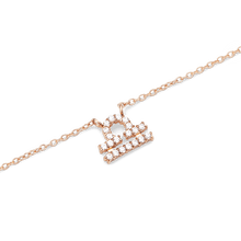 Load image into Gallery viewer, Zodiac Crystal Necklace Rose Gold