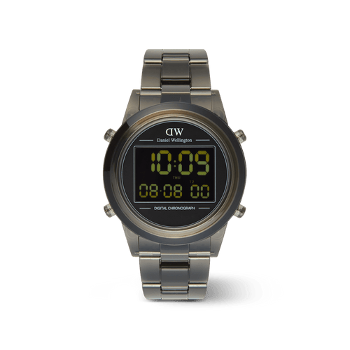 Retro Digital Dark Grey Watch