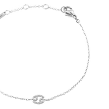 Load image into Gallery viewer, Daniel Wellington Crystal Zodiac Chain Bracelet Silver