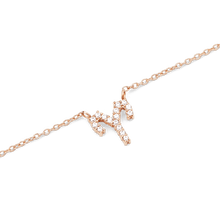 Load image into Gallery viewer, Zodiac Crystal Necklace Rose Gold