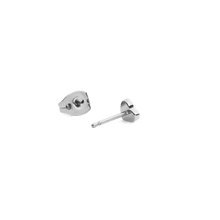 Load image into Gallery viewer, Crystal Heart Stud Silver