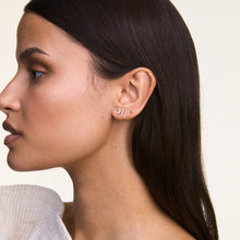 Load image into Gallery viewer, Crystal Bar Stud Gold