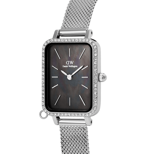 Quadro Crystal Zodiac Sterling Watch