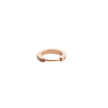 Load image into Gallery viewer, Crystal Hoop Earring Rose Gold